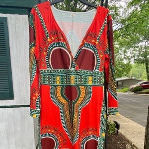 African Long Sleeve Dress
